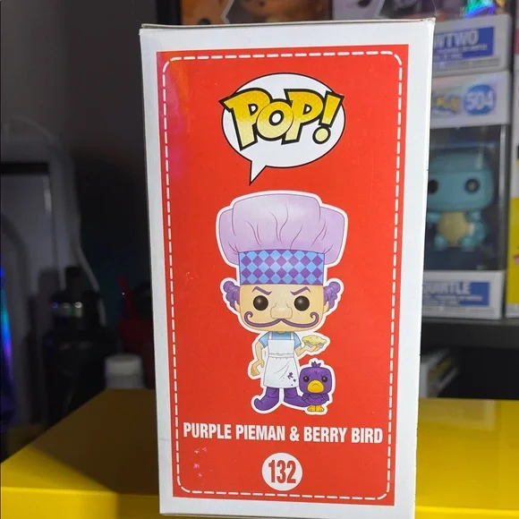 Funko Pop! Purple Pieman & Berry Bird with Purple and Blue Accents - Picture 4 of 4